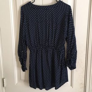 Motherhood Maternity Tops - Polkadot blue blouse Motherhood Maternity Tops - Polkadot blue blouse
